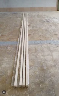 بائو (باهو) اتاقی فینگر جوئینت 6 متری خششک کن رفته چوب روسی بسته 4 عددی